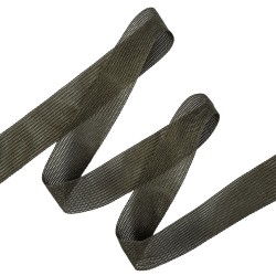Окантовочная лента-бейка, цвет Тёмно-Серый 22мм (на отрез) в Ногинске