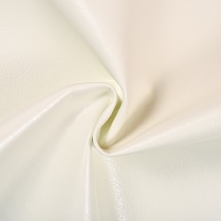 Ткань Дерматин (Кожзам) для мебели (Ширина 138см), цвет Белый (на отрез) в Ногинске