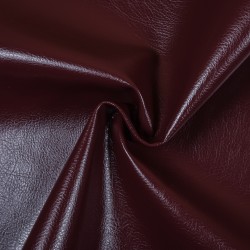 Ткань Дерматин (Кожзам) для мебели (Ширина 138см), цвет Бордовый (на отрез) в Ногинске