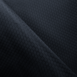 Ткань Оксфорд 300D PU Рип-Стоп СОТЫ, цвет Черный (на отрез)  в Ногинске