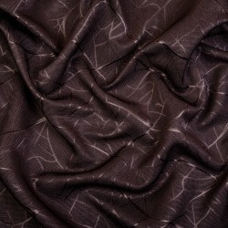 Ткань Блэкаут для штор (Ширина 280см) &quot;Ледовое тиснение цвет Темно-Коричневый&quot; (на отрез) в Ногинске
