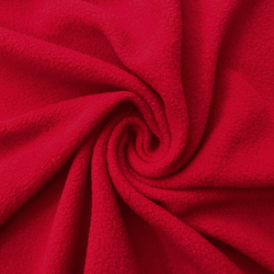 Флис Односторонний 130 гр/м2, цвет Красный (на отрез)  в Ногинске
