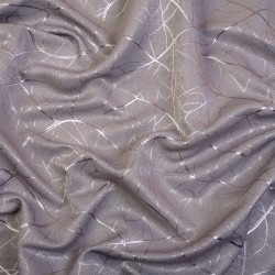Ткань Блэкаут для штор светозатемняющая 75% (Ширина 280см) &quot;Ледовое тиснение цвет Серый&quot; (на отрез) в Ногинске