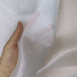 Сетка 3D трехслойная Air mesh 160 гр/м2 (Ширина 150см), цвет Белый (на отрез) в Ногинске