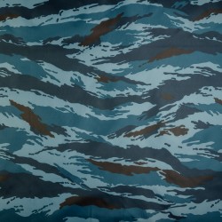 Ткань Oxford 210D PU (Ширина 1,48м), камуфляж &quot;Камыш Синий&quot; (на отрез) в Ногинске