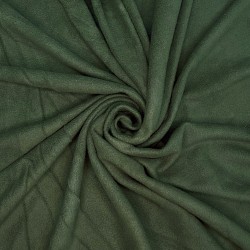 Ткань Флис Односторонний 130 гр/м2 (Ширина 150см), цвет Темный хаки (на отрез) в Ногинске