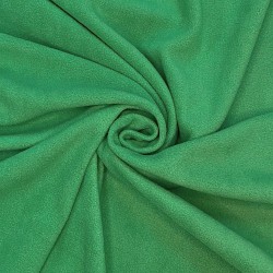 Ткань Флис Односторонний 130 гр/м2 (Ширина 150см), цвет Зелёный (на отрез) в Ногинске