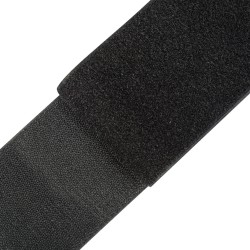 Контактная лента 100мм цвет Чёрный (велькро-липучка, на отрез) в Ногинске
