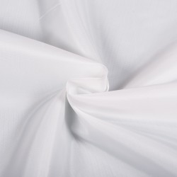 Ткань подкладочная Таффета 190Т, цвет Белый (на отрез)  в Ногинске