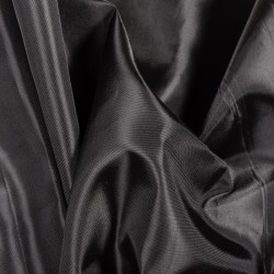 Ткань подкладочная Таффета 190Т (Ширина 150см), цвет Черный (на отрез) в Ногинске