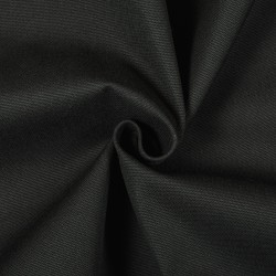 Ткань Канвас 35/65 (Ширина 150см), цвет Черный (на отрез) в Ногинске