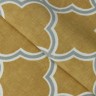 Интерьерная ткань Дак (DUCK), принт "Орнамент на Желтом" (на отрез)