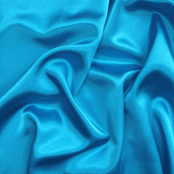 Ткань Атлас-сатин (Ширина 150см), цвет Голубой (на отрез) в Ногинске