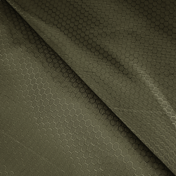 Ткань Oxford 300D PU Рип-Стоп СОТЫ, цвет Хаки (на отрез) в Ногинске