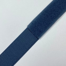 Контактная лента 25мм цвет Синий (велькро-липучка, на отрез) в Ногинске