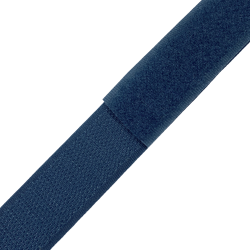 Контактная лента 25мм цвет Синий (велькро-липучка, на отрез)  в Ногинске
