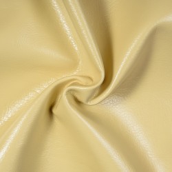 Ткань Дерматин (Кожзам) для мебели (Ширина 138см), цвет Кремовый (на отрез) в Ногинске