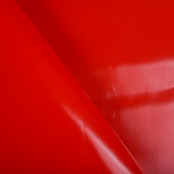 Ткань ПВХ 450 гр/м2, Красный (на отрез)  в Ногинске
