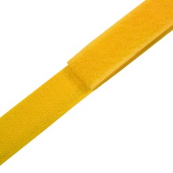Контактная лента 25мм цвет Жёлтый (велькро-липучка, на отрез) в Ногинске