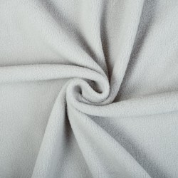 Ткань Флис Односторонний 180 гр/м2 (Ширина 150см), цвет Светло-Серый (на отрез) в Ногинске