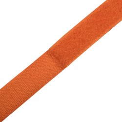 Контактная лента 25мм цвет Оранжевый (велькро-липучка, на отрез) в Ногинске