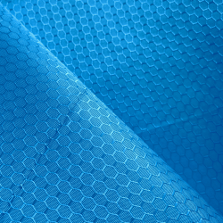 Ткань Oxford 300D PU Рип-Стоп СОТЫ, цвет Голубой (на отрез) в Ногинске