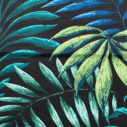 Интерьерная ткань Дак (DUCK), принт &quot;Тропические листья&quot; (на отрез)  в Ногинске