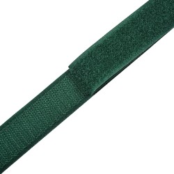 Контактная лента 25мм цвет Зелёный (велькро-липучка, на отрез) в Ногинске