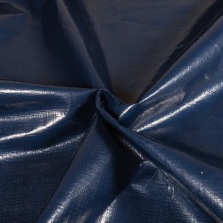 Тентовое полотно Тарпаулин 180 г/м2 (Ширина 2м), цвет Темно-Синий (на отрез) в Ногинске