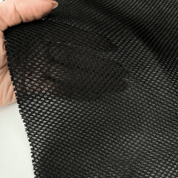Сетка 3D трехслойная Air mesh 165 гр/м2 (Ширина 150см), цвет Черный (на отрез) в Ногинске