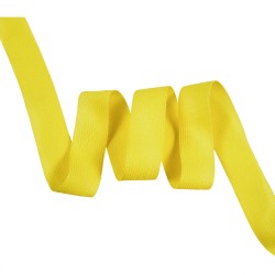 Окантовочная лента-бейка, цвет Жёлтый 22мм (на отрез)  в Ногинске