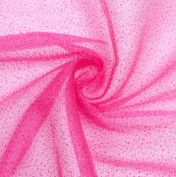Фатин (мягкий) (Ширина 1,5м),  Розовый Металлик (на отрез) в Ногинске